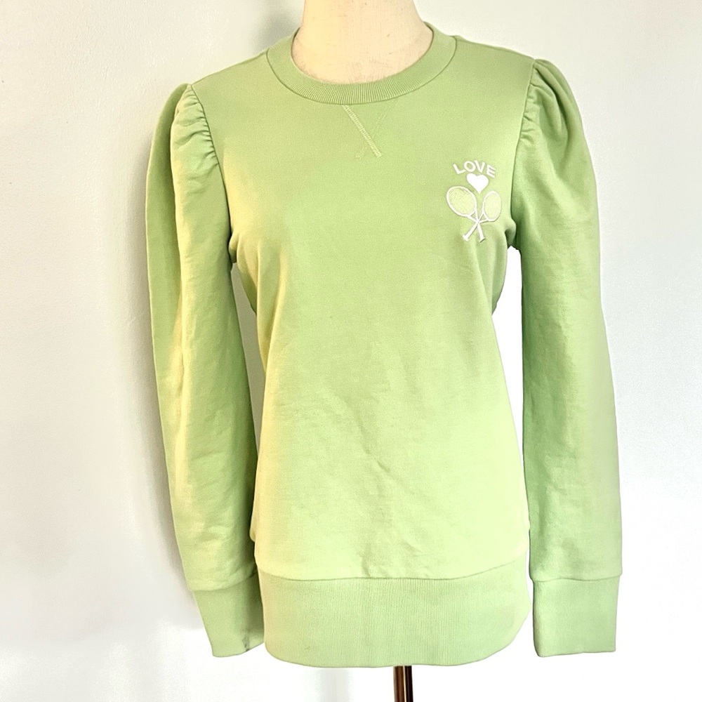 Sail to Sable, Palm Beach,Tennis Sweatshirt Pistachio Excellent Condition,Size S - Picture 6 of 9